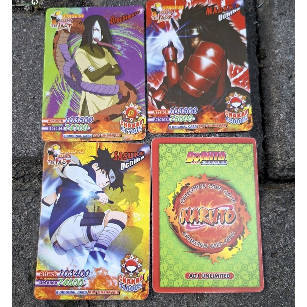 Mainan Anak Kartu Naruto Isi 30 Lembar