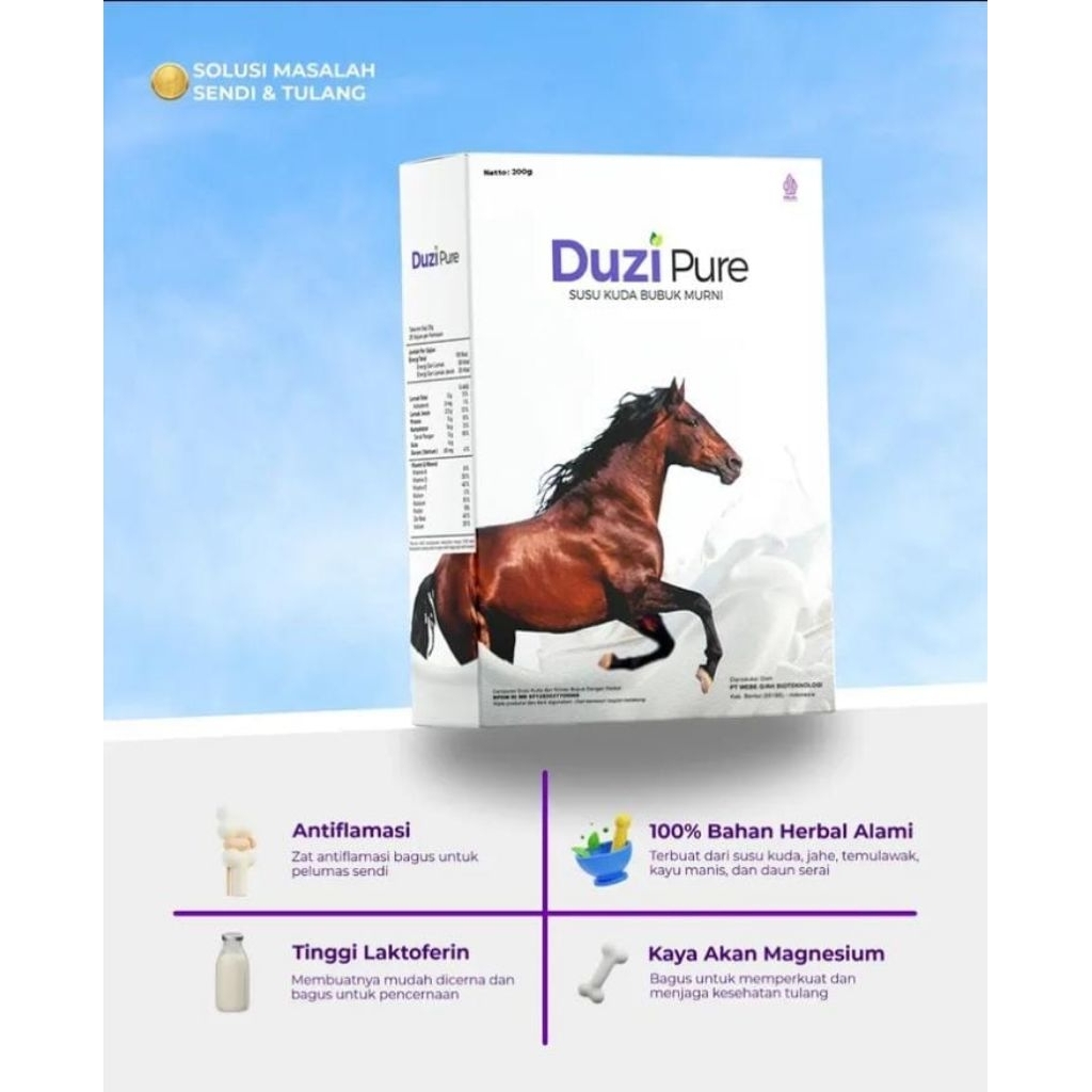 

Duzi Pure - Susu Kuda Bubuk Murni