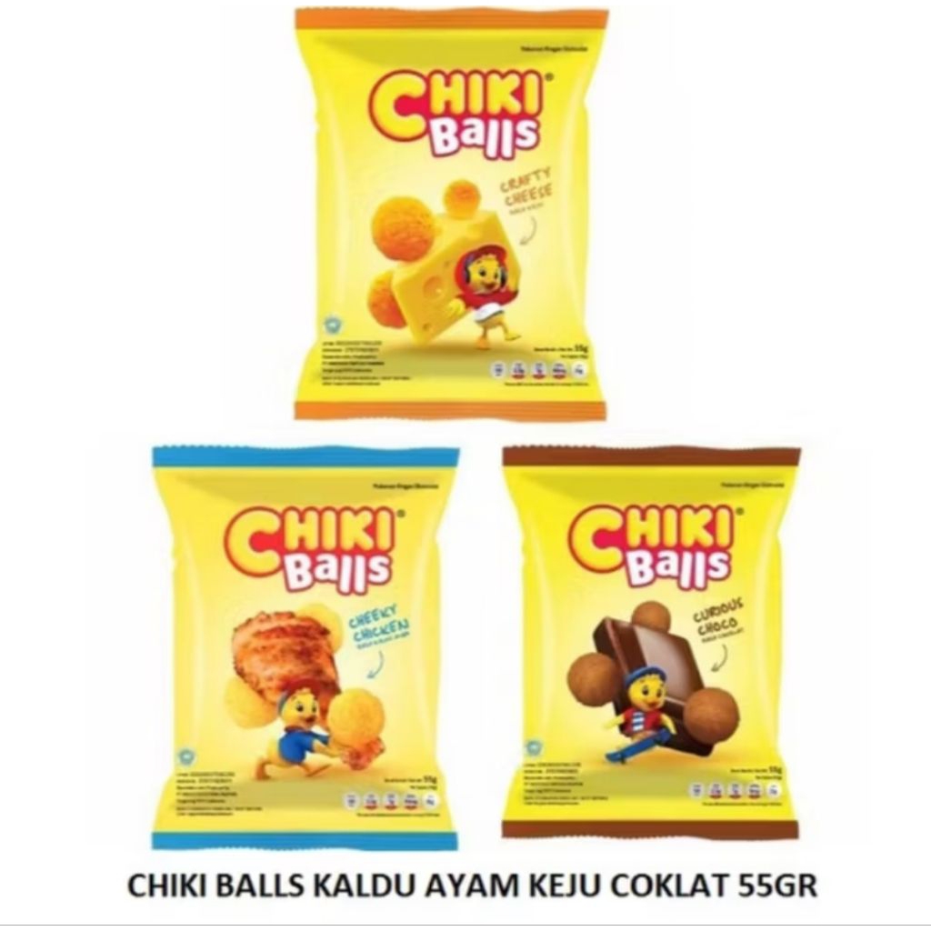 

Chiki ball 55 gram (1 dus isi 30 pcs)