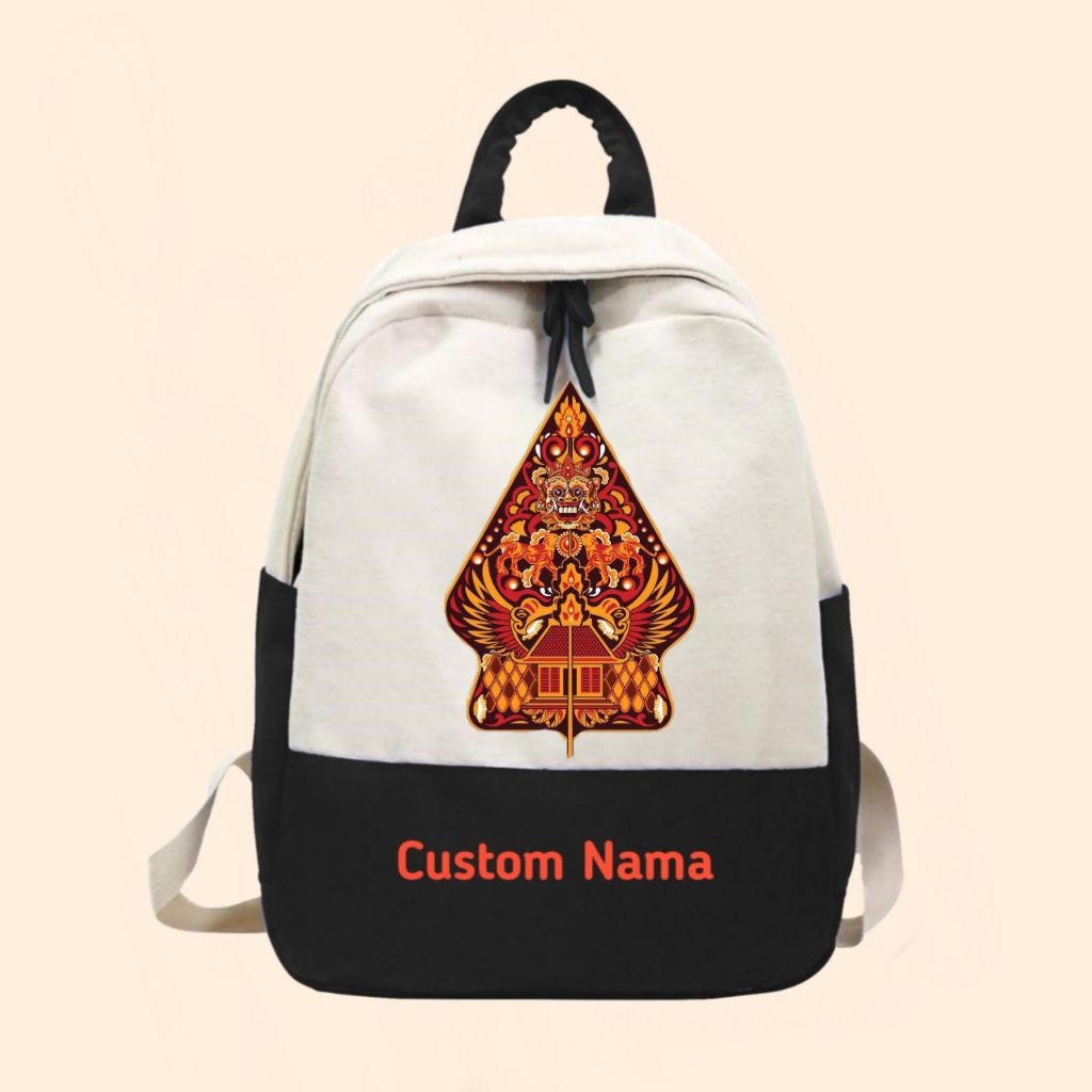 Tas anak ransel wayang gunungan free nama