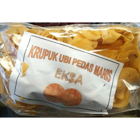 

Kerupuk Ubi Pedas Manis Eksa Kemasan 500 gram
