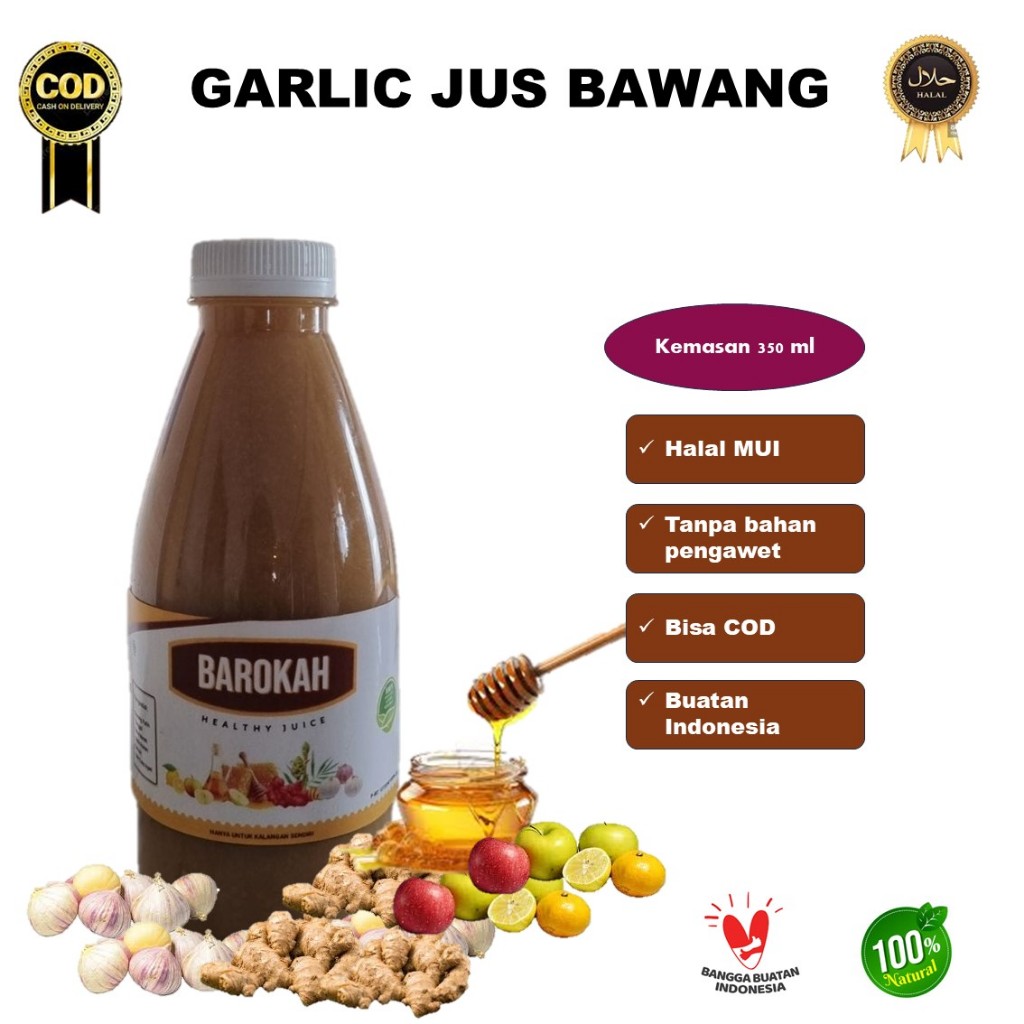 

Jus Garlic Bawang Lanang Barokah Kemasan 350 ml
