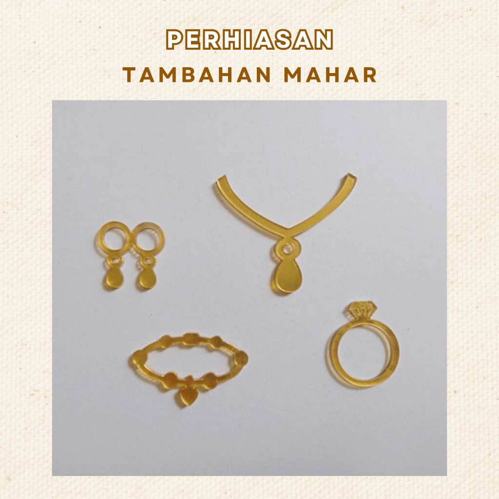 REPLIKA Perhiasan Tambahan Mahar / Etalase Perhiasan