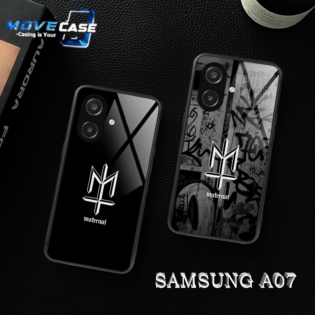 MV397 Softcase Samsung A07 Terbaru 2025 | Case Glass Kaca Samsung A07 - Case Pelindung Handphone COD