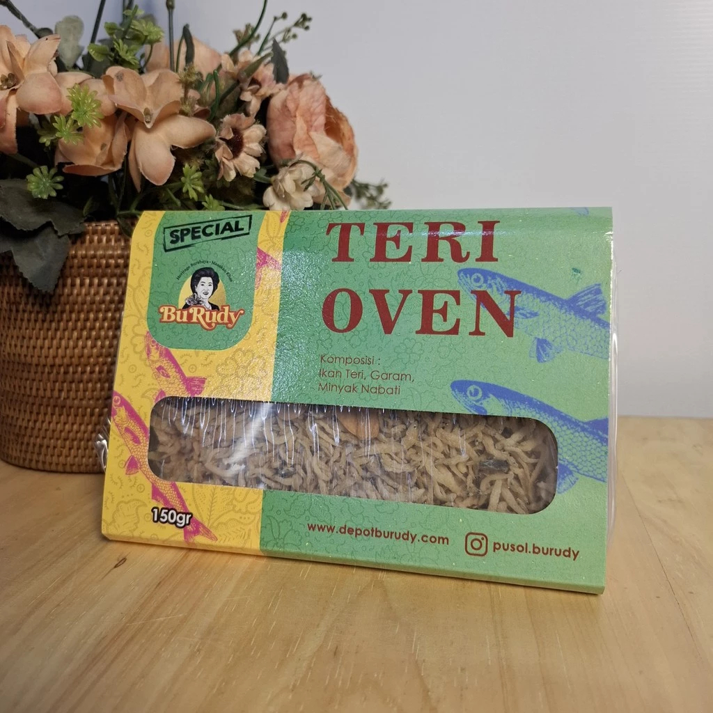 

Bu Rudy Teri Oven 150 gr Camilan Khas Legendaris dengan Rasa Gurih, Renyah, dan Nikmat
