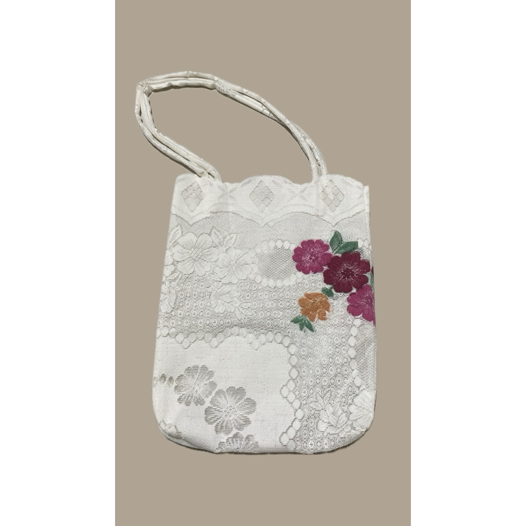 Tote Bag Aesthetic Vintage Flowers 1