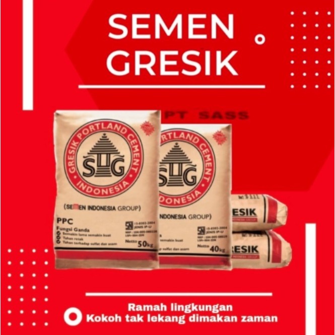 SEMEN GRESIK KEMASAN 1 ZAK @40 KG