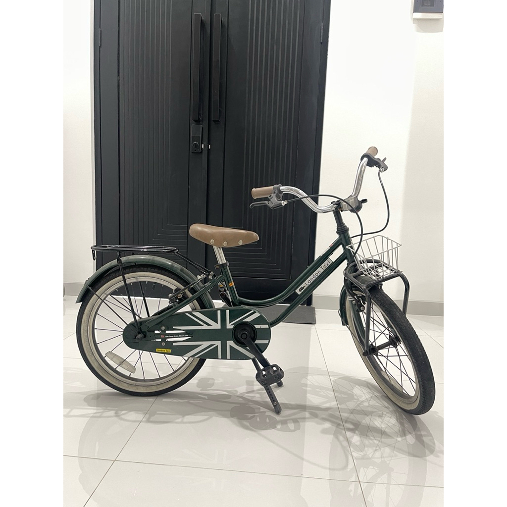 Preloved bekas pakai- sepeda anak london taxi tipe Jefferys warna british Green 18 inchi