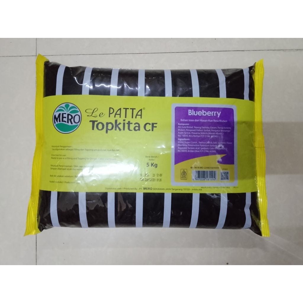 

LE PATTA TOPKITA KEMASAN 5KG LE PATTA TOPKITA STRAWBERRY BLUEBERRY PINEAPPLE