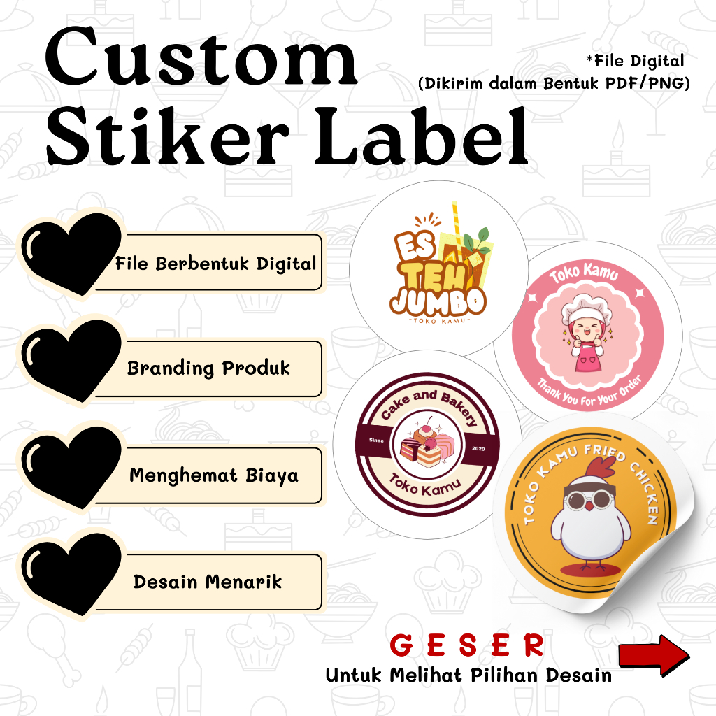 

Desain Stiker Online | Kirim File Soft Copy Siap Pakai| Desain Digital Siap Cetak Tanpa Ongkir