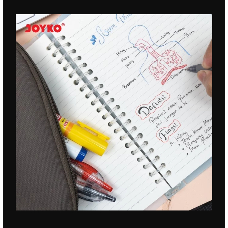 

AL 1 Pack 12 Pcs Pulpen Gel JOYKO GP-265 Q Gel 0.5mm