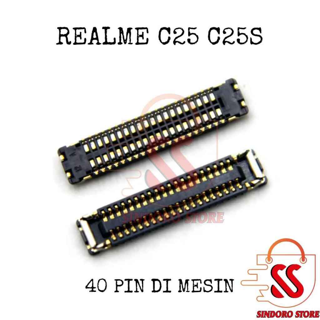 Konektor Lcd Realme C25 C25s Fpc 40 Pin Di Mesin