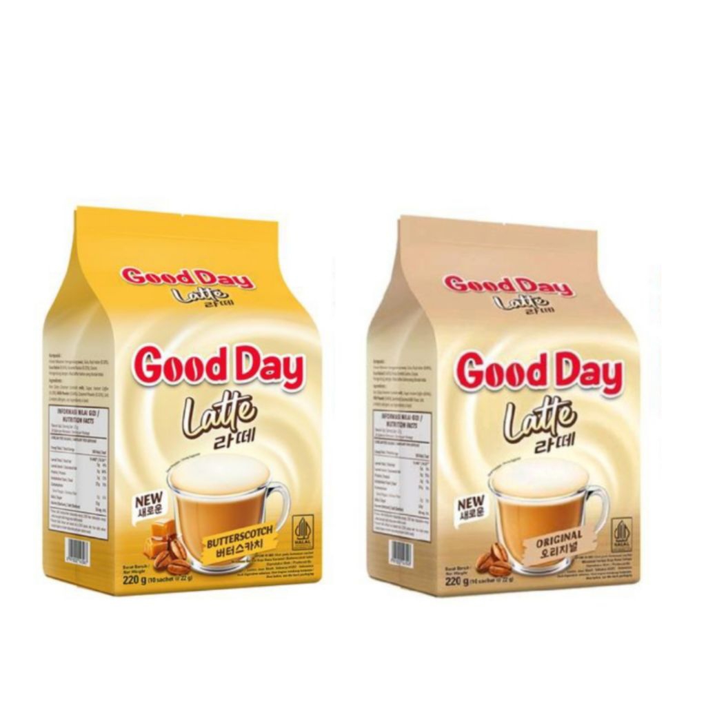 

Good Day Latte Original Butterscotch isi 10 sachet Kopi Instant
