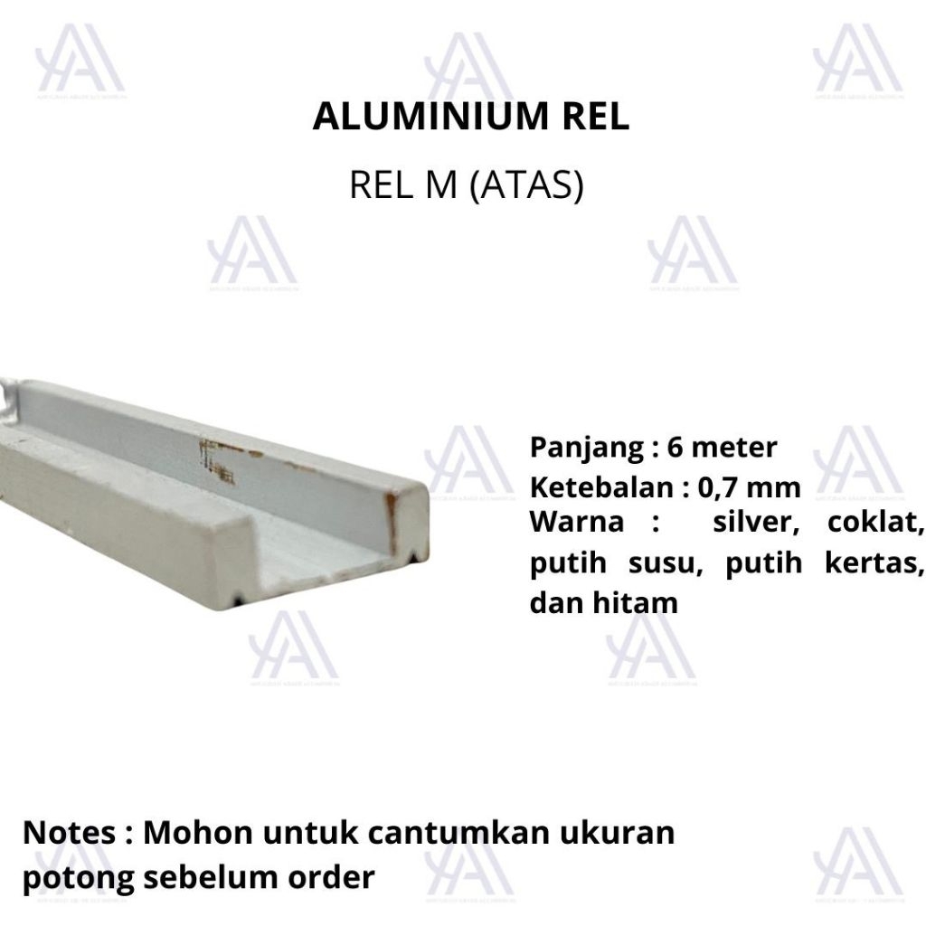 Rel U Etalase / Rel Bawah Etalase
