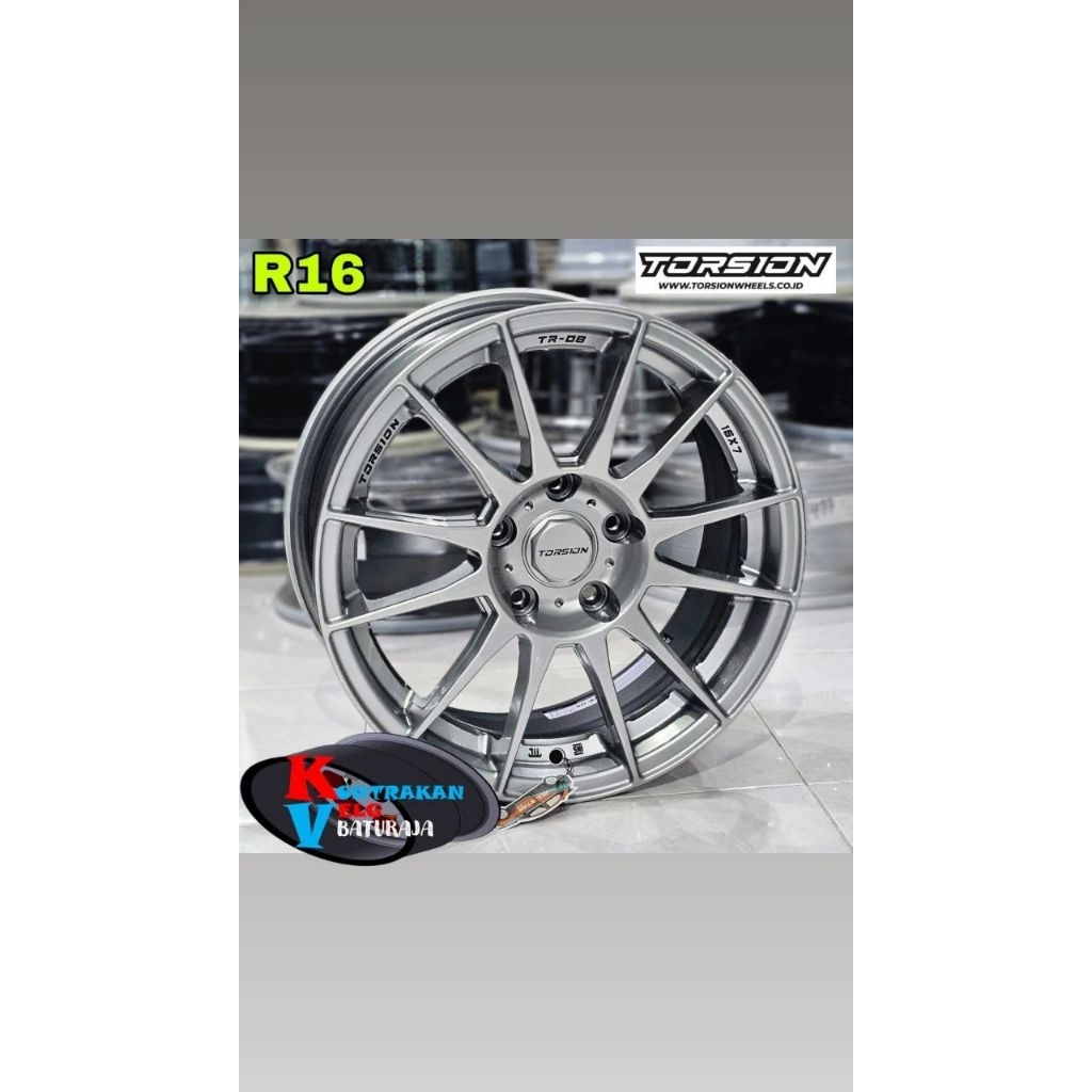 Velg Torsion TR08 R16 Graphite 5x114 ( INNOVA RUSH TERIOS ERTIGA VITARA DLL)