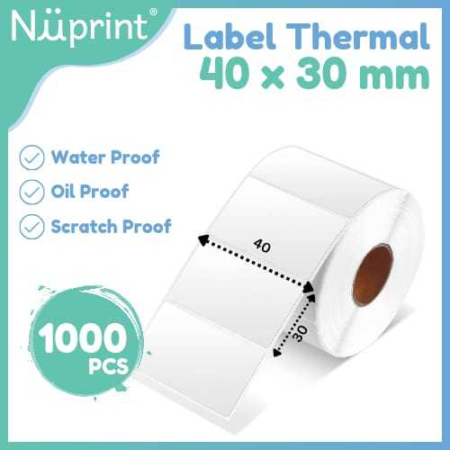 

NUPRINT STIKER LABEL THERMAL40X30 - 40 X 30 ISI 1000
