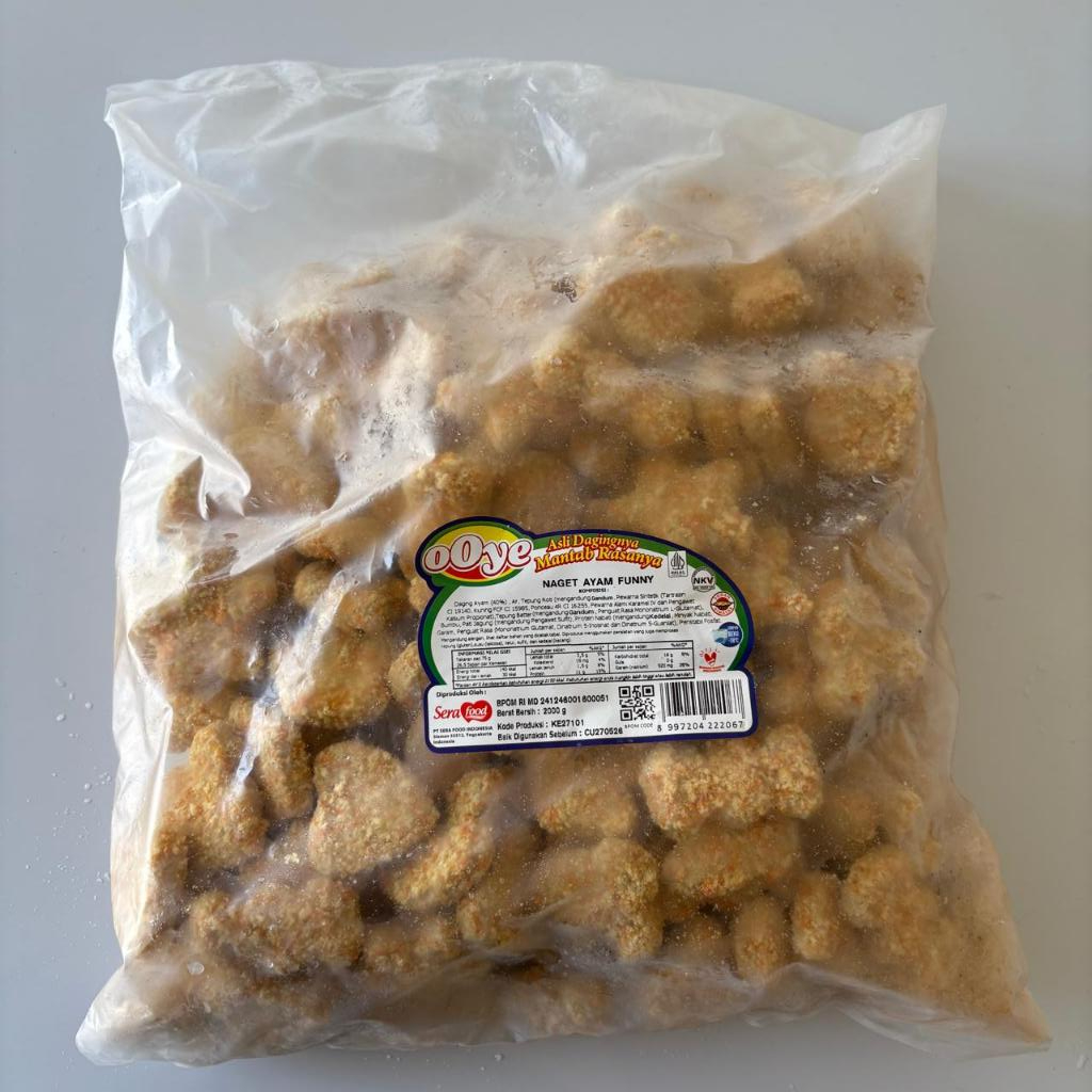 

OOYE NAGET AYAM FUNNY 2 kg, 1 kg, 500 gr, 250 gr