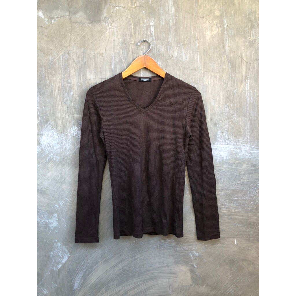Tornado Mart Brown Long Sleeve T-shirt