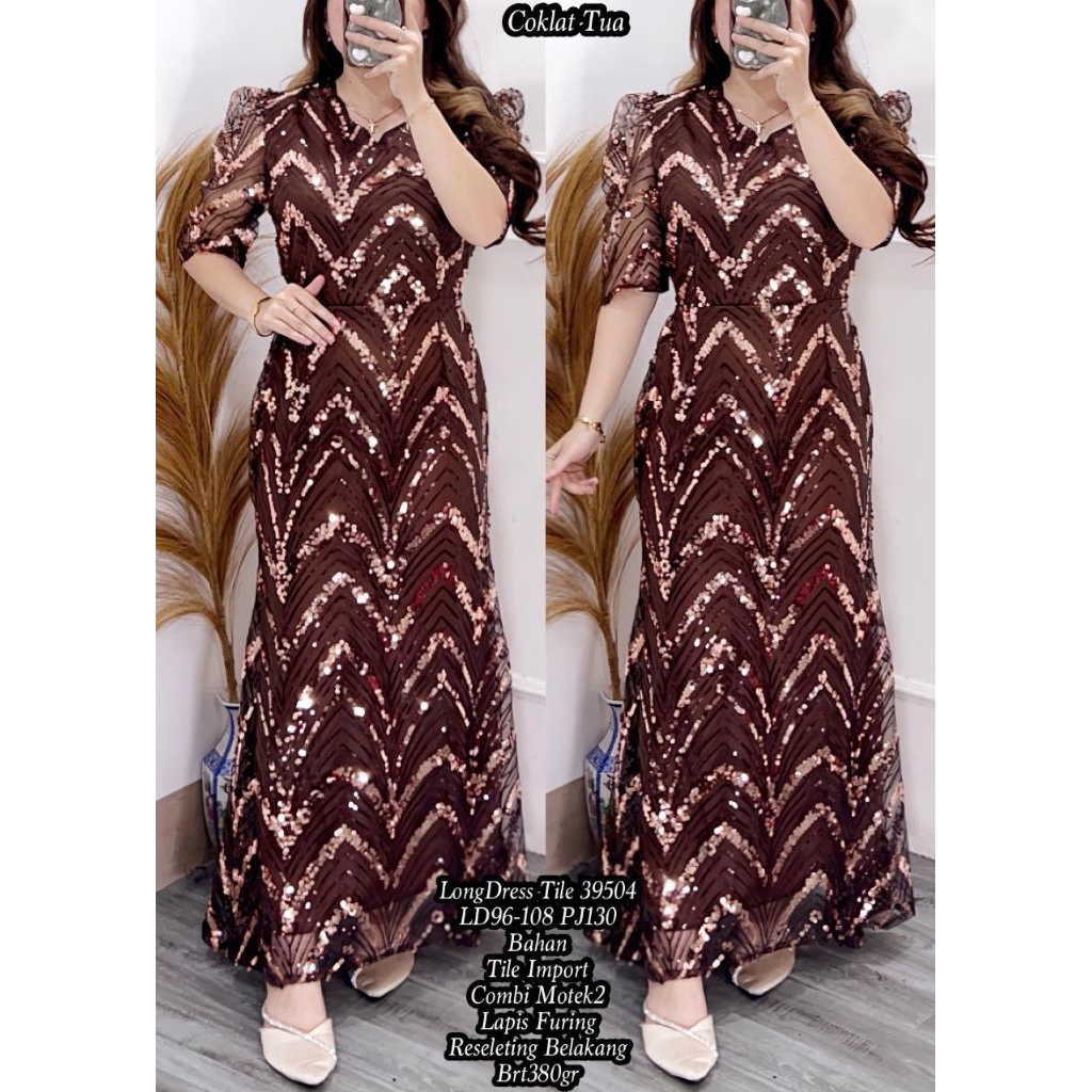 Bridesmaid/longdress tile 39504/dress natal