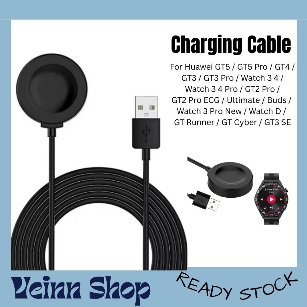 Kabel Charger Jam Huawei GT5 GT 5 GT 5 Pro GT4 GT3 Pro Watch 4 Pro 3 Pro Ultimate Huawei Watch 4 Wat