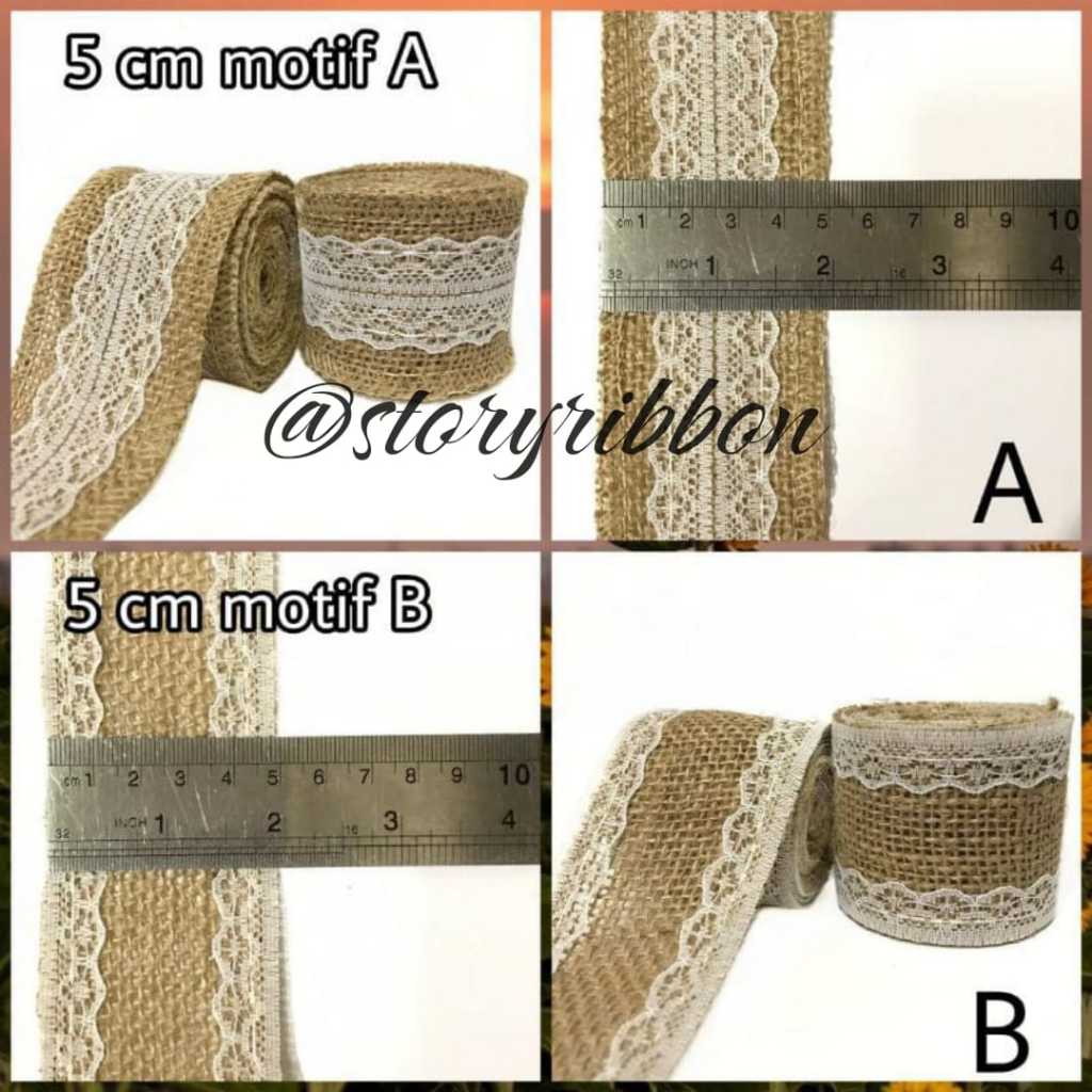 1 ROLL - PITA GONI RENDA PER 2 METER / PITA GONI RENDA / PITA GONI