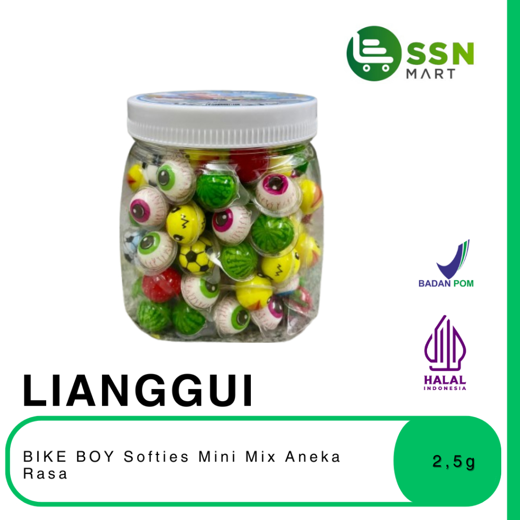 

SSNMart Lianggui BIKE BOY Softies Mini Mix Aneka Rasa 2,5g