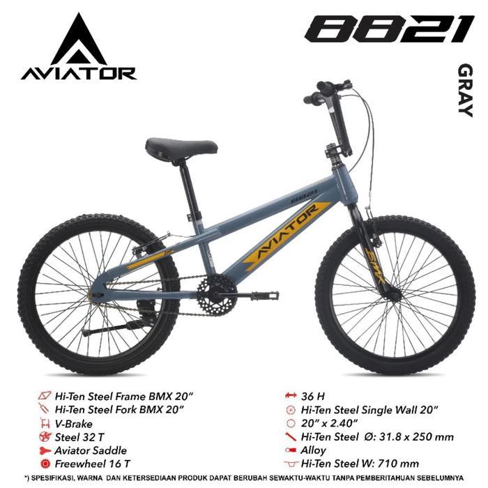 Sepeda BMX 20 Inc Aviator 8821 Sepeda Anak Laki Laki