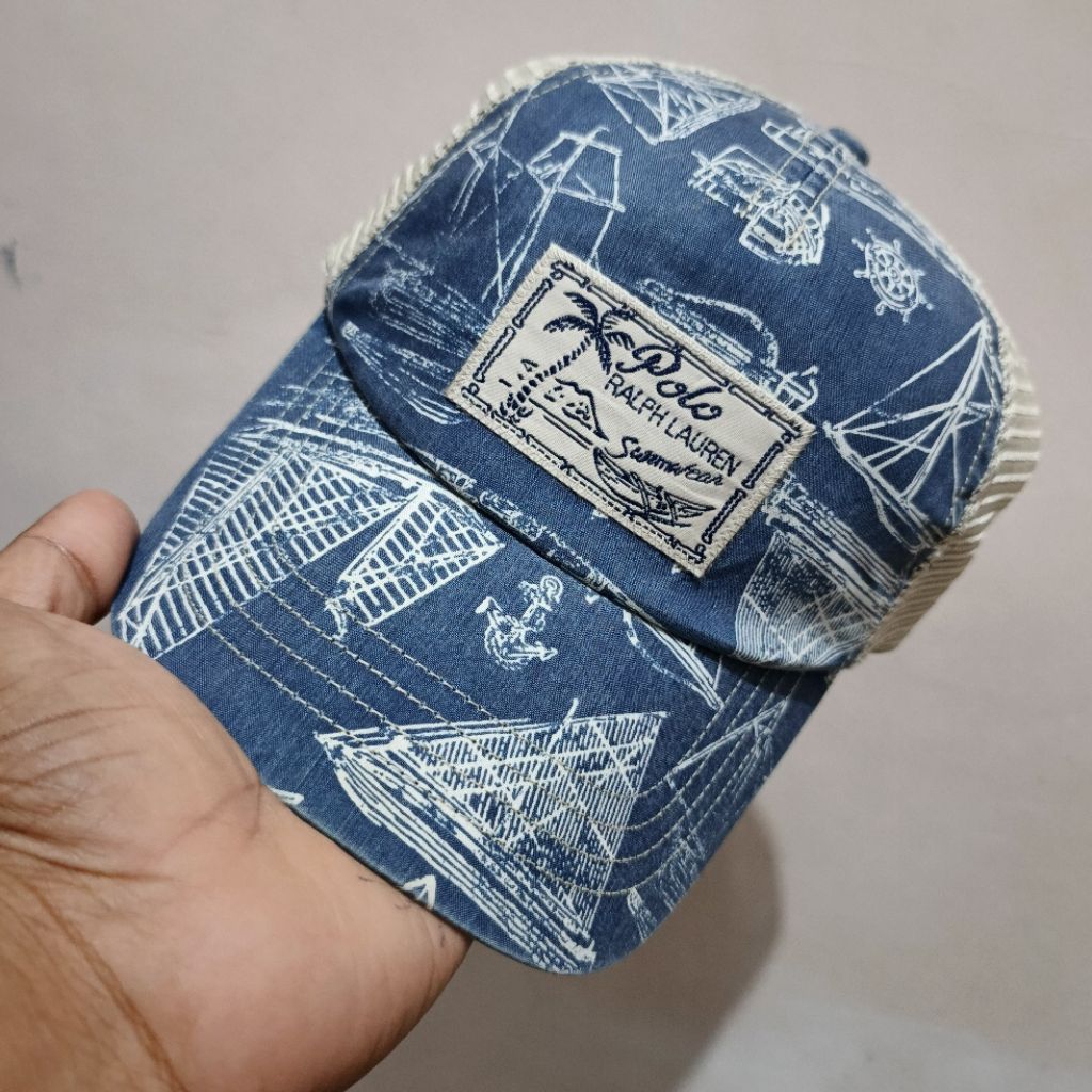 TOPI CAPS TRUKER BRAND POLO RALPH LAUREN VINTAGE / LAWAS