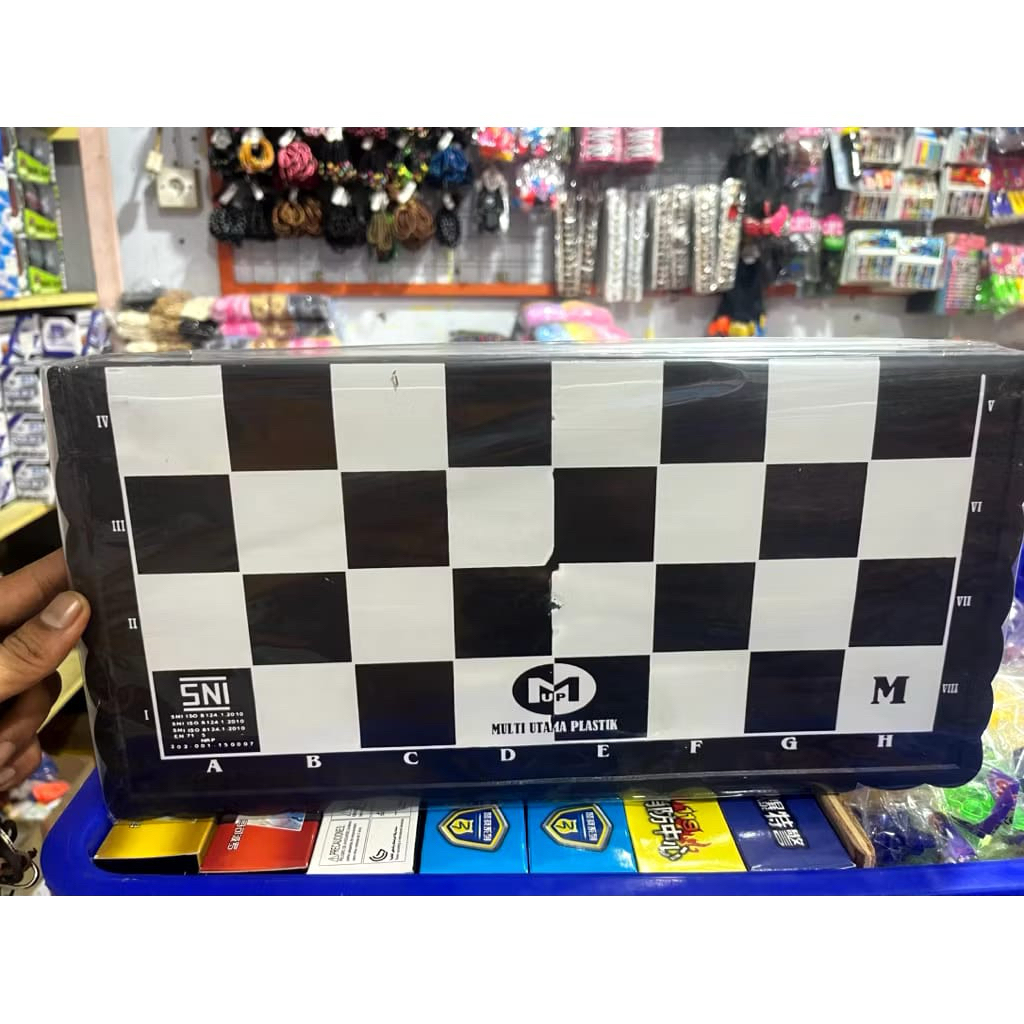 Papan Catur Plastik XL – Alas Catur Lipat Ukuran Besar Multi Utama Plastik