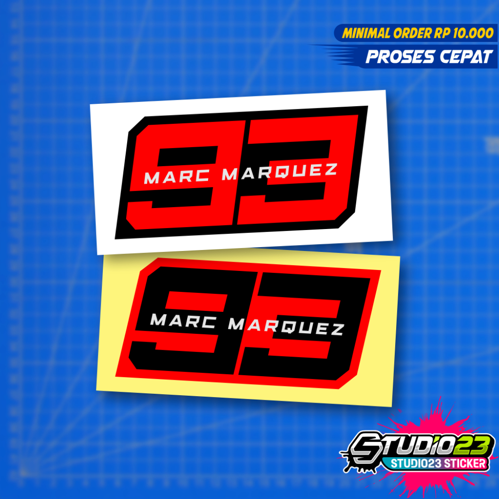 

Stiker 93 Marq Marquez Baru Cutting Sticker