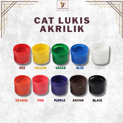 

Cat Lukis Akrilik untuk Karya Seni l Tidak Beracun, Tahan Air & Tahan Lama untuk Pemula