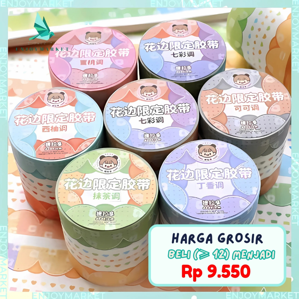 

Masking Tape Lace Limited Tape Washitape Colourfull Dekor Buku Jurnal TLD82