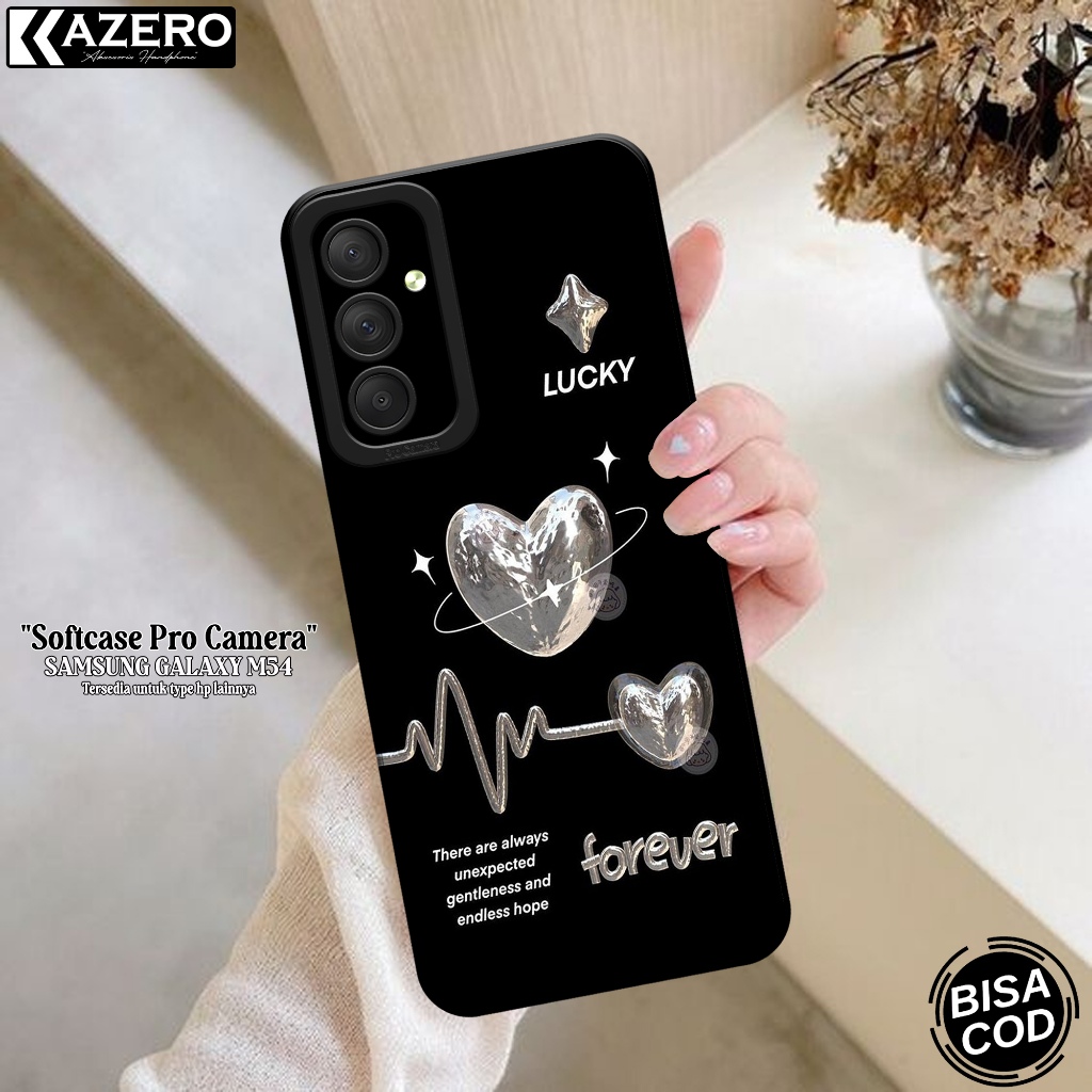Kesing Samsung Galaxy M54 Fashion Case Aesthetic Softcase Samsung Galaxy M54 Silikon Pro Camera Casi
