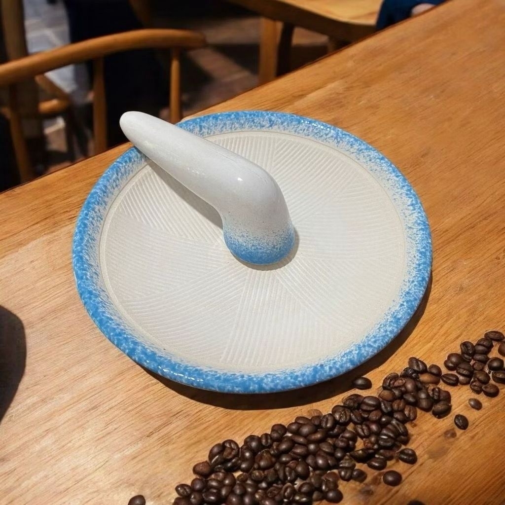 Cobek Ulekan Keramik (cowek cantik)