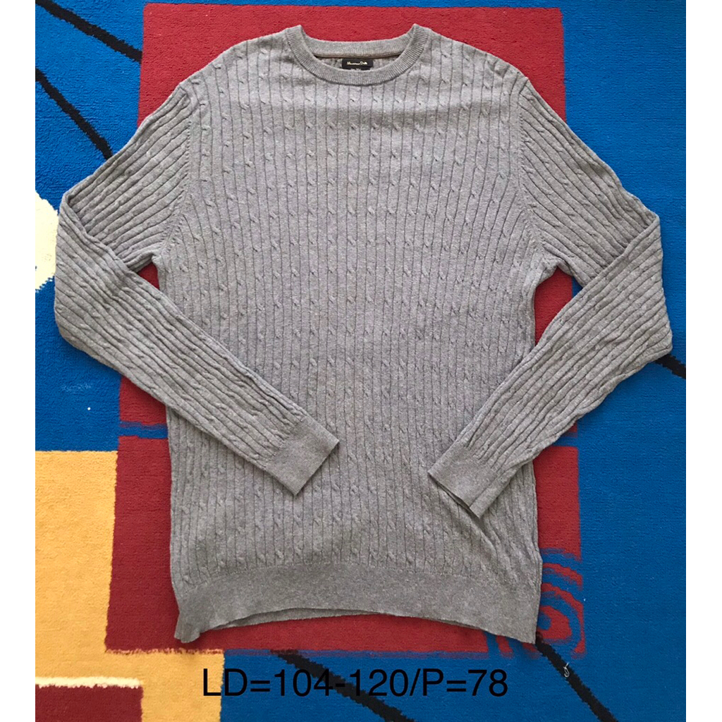 sweater kepang massimo dutti second