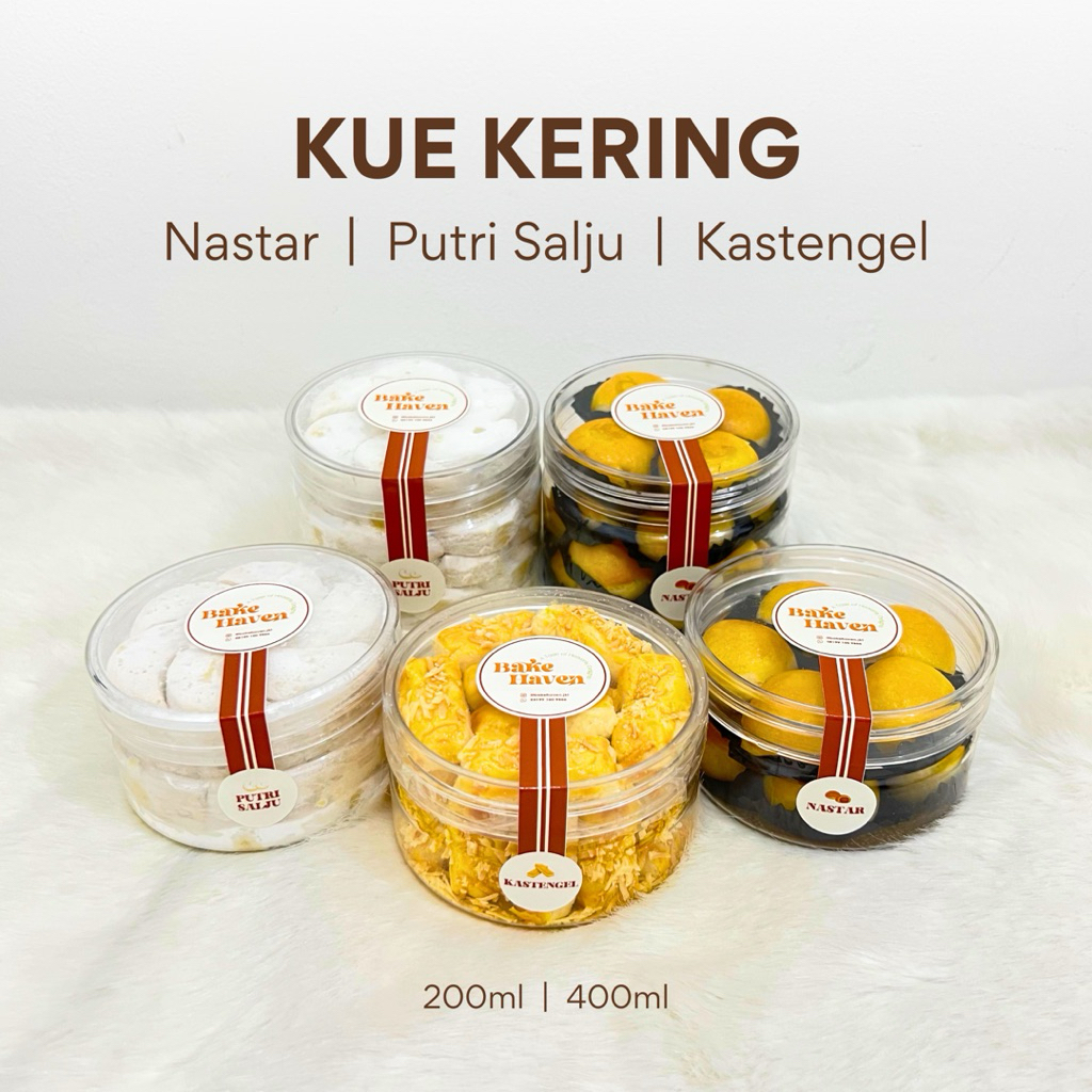 

Kue Kering Premium Nastar Putri Salju Kastengel Toples 200ml 400ml