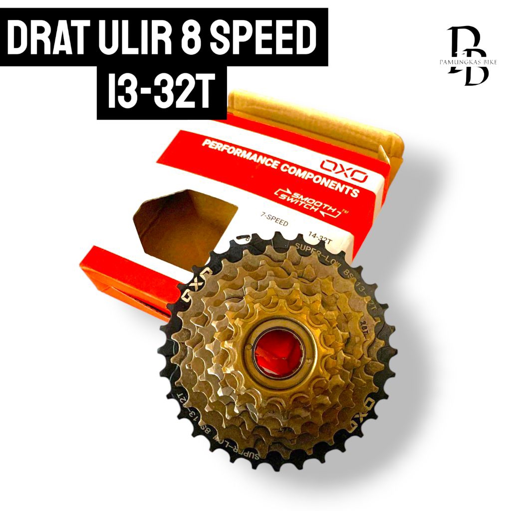 Sproket Gear Oxo 8 Speed 13-32T sproket belakang drat ulir sproket oxo