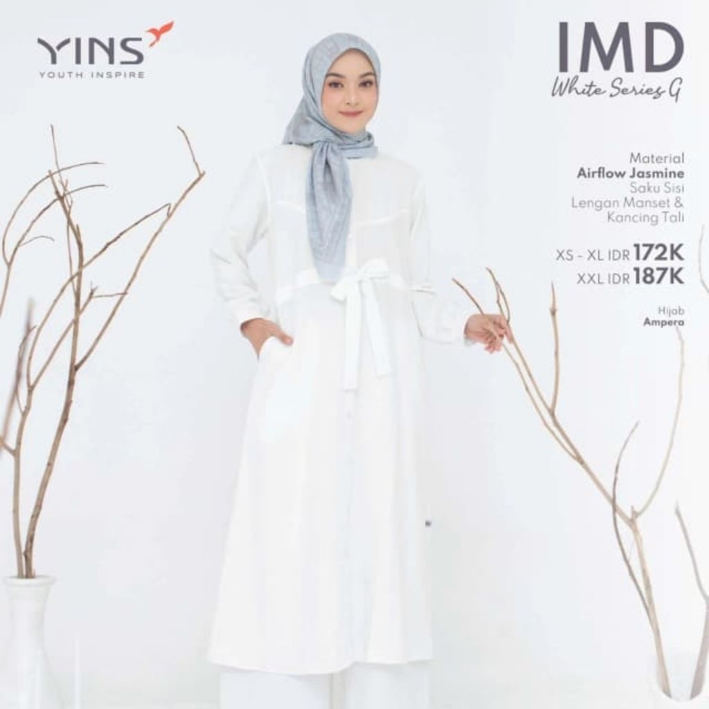 IMD WHITE SERIES G TUNIK INSPIRE PUTIH
