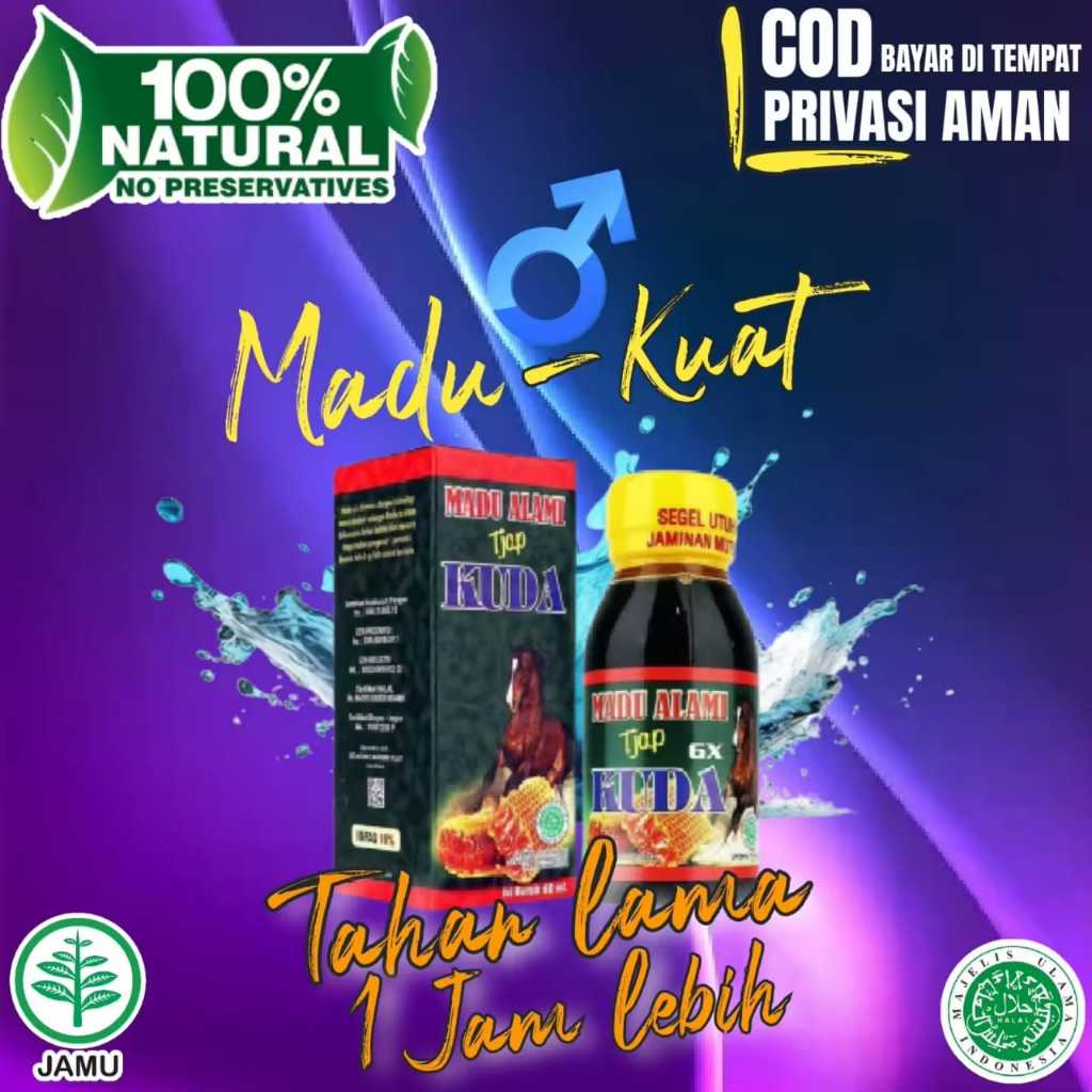 

Madu Stamina Pria / Madu Tonik 6x Cap Kuda Segel Merah / Madu Tonik Alami Tjap Kuda