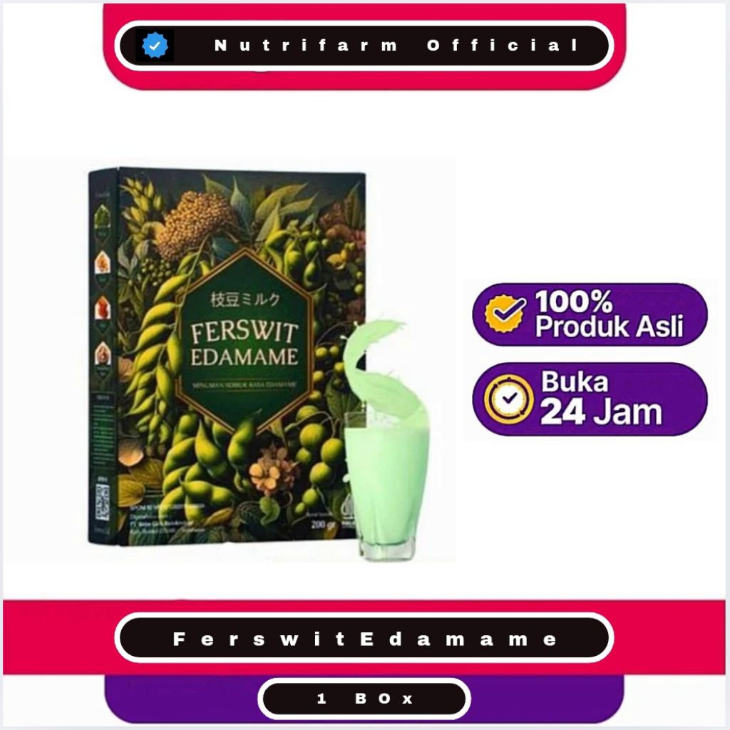 

Ferswit Susu Edamame Suplemen Kesehatan Tulang Dan Sendi Asli Original BPOM - 1 BOX
