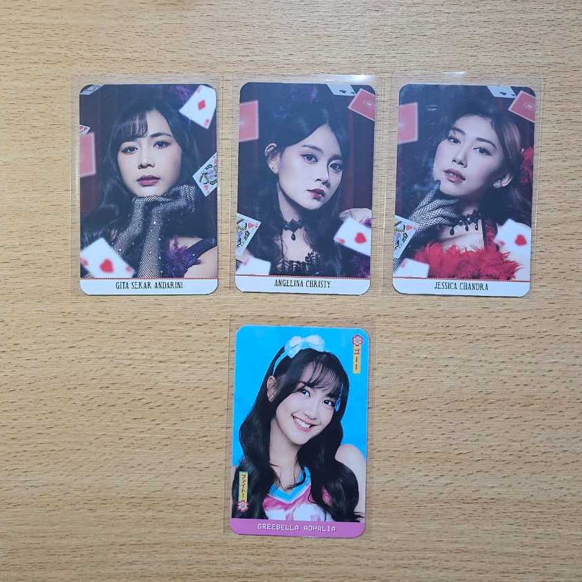 Photocard JKT48 All In Tour 2025 Official PC Photo Card Freya Gita Christy Jessi Oniel Marsha Greese