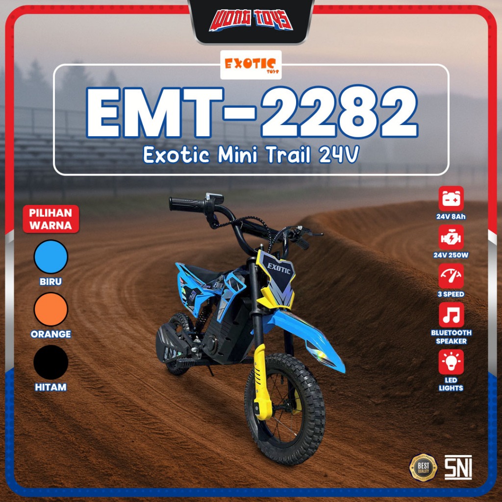 EMT-2282 Exotic Mini Trail 24V - Mainan Motor Mini Trail Listrik Anak
