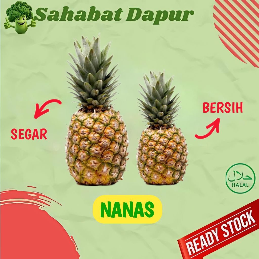 

Buah Nanas Utuh - Buah buahan Palembang