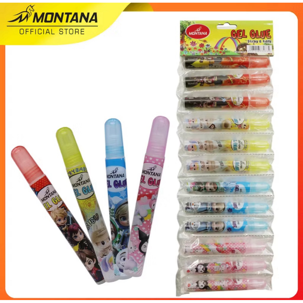 

(12pcs) LEM CAIR RENCENG MONTANA / GEL GLUE FANCY KARAKTER