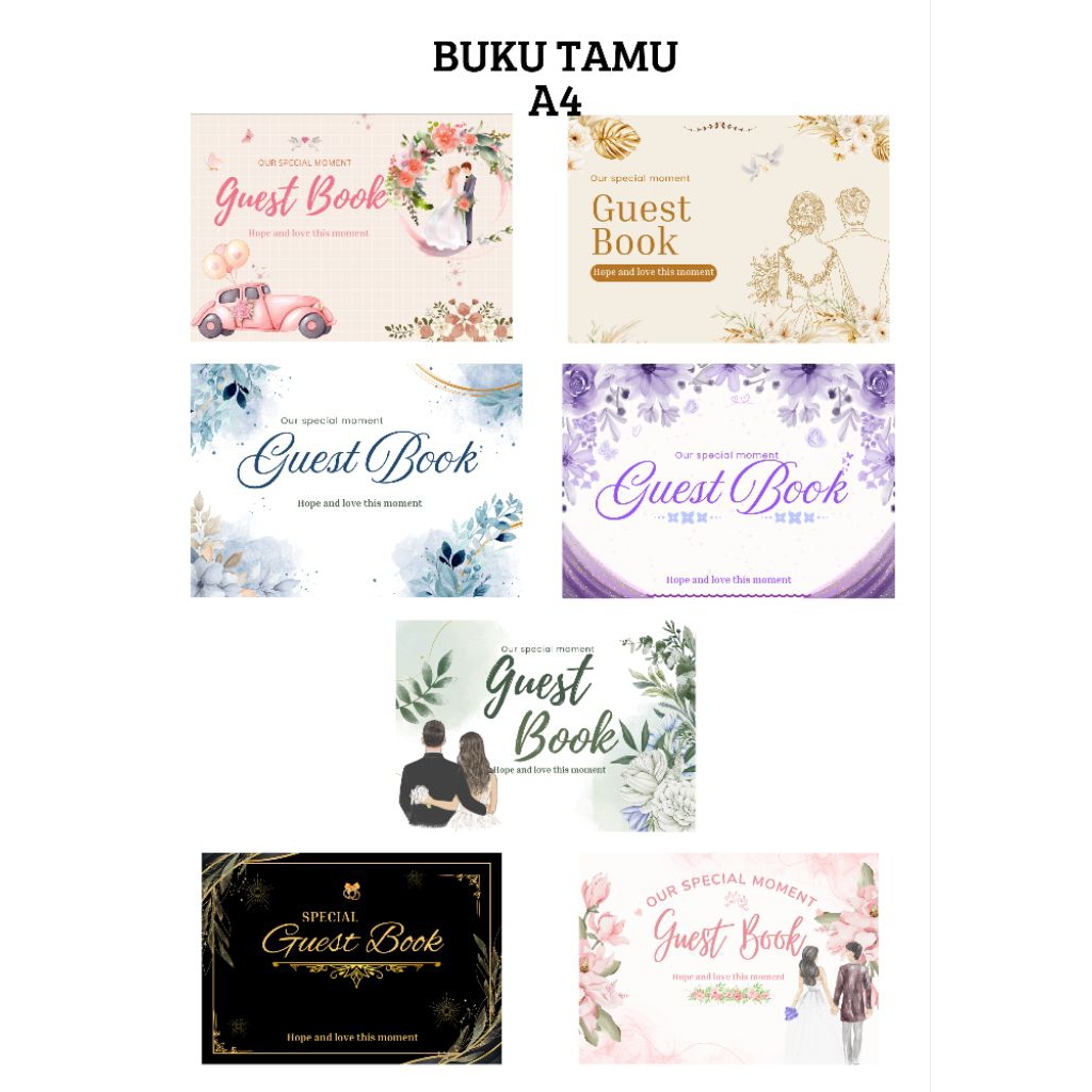 

BUKU TAMU PERNIKAHAN/ GUEST BOOK WEDDING MURAH