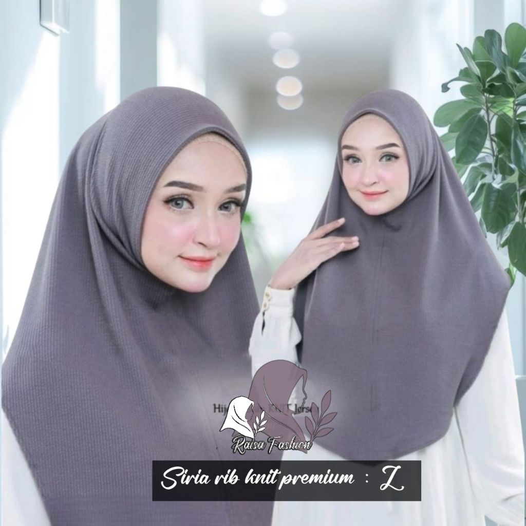 bergo siria knit premium L / nonpad knit premium/hijab knit/bergo knit premium