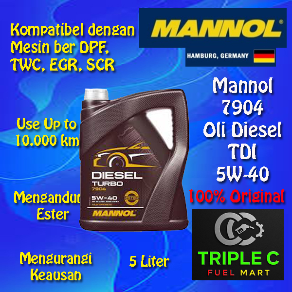 Oli Mannol 7904 Diesel Turbo 5W40
