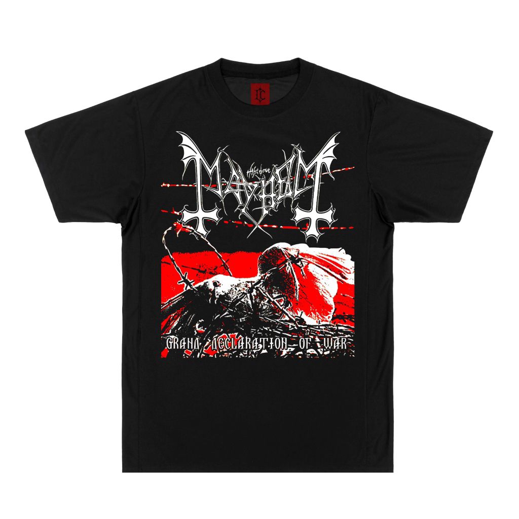 Kaos Mayhem - Of War Baju Metal Original Distro Kaos Black Metal Baju Distro T-Shirt Band