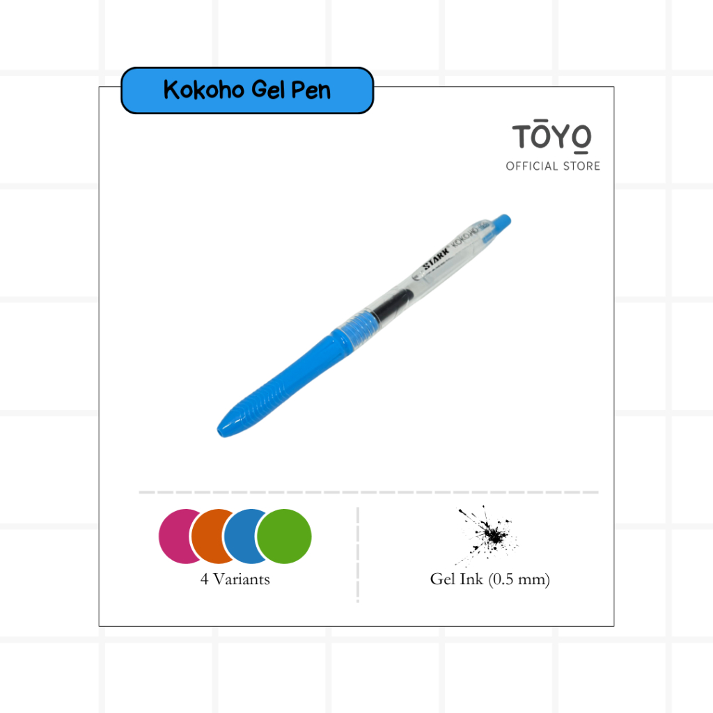 

BOLPEN KOKOHO Gel Pen 0.5 MM Pulpen Pena Pen 1 Box (12 Pcs)