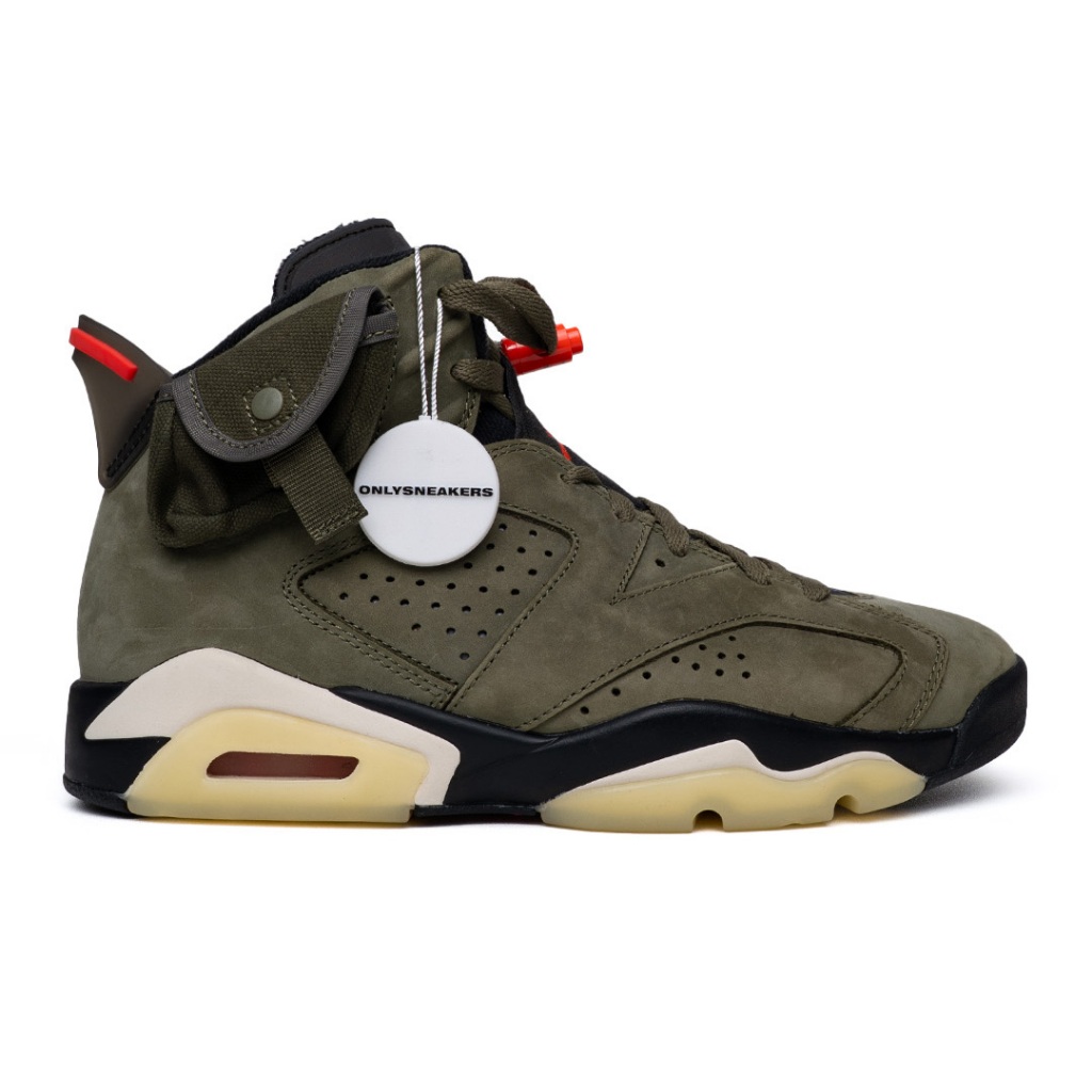 JORDAN 6 RETRO TRAVIS SCOTT CACTUS JACK OLIVE